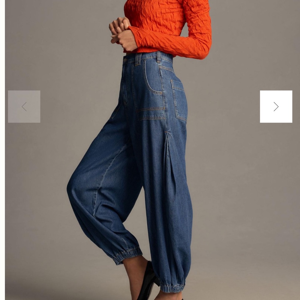 New Pilcro Wharfside High-Rise Barrel Jeans